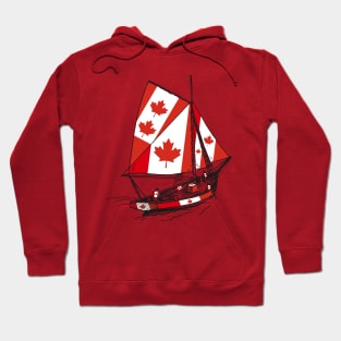 Canada Sailor Ship Sailing with Canada Team Hoodie